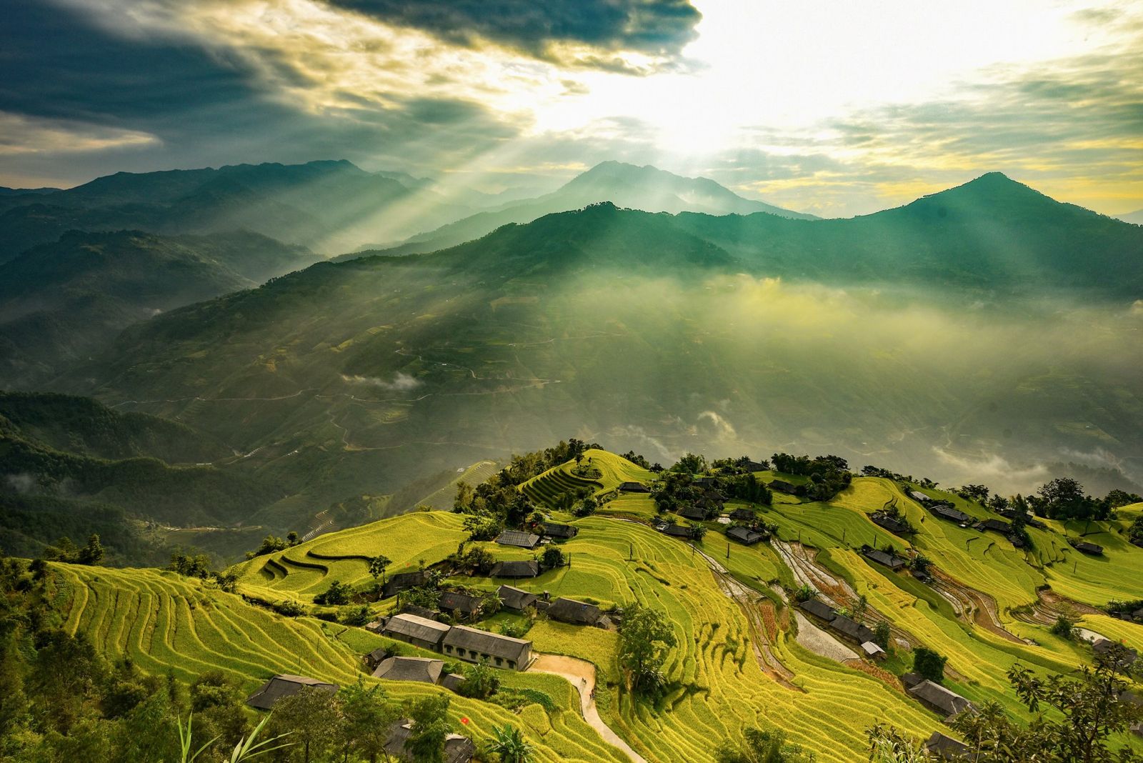 Một góc Hoàng Su Phì từ trên cao
