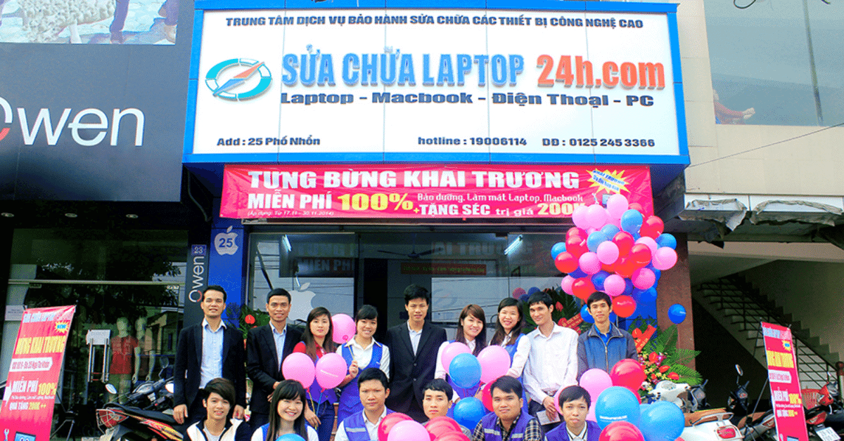 sữa chữa laptop 24h